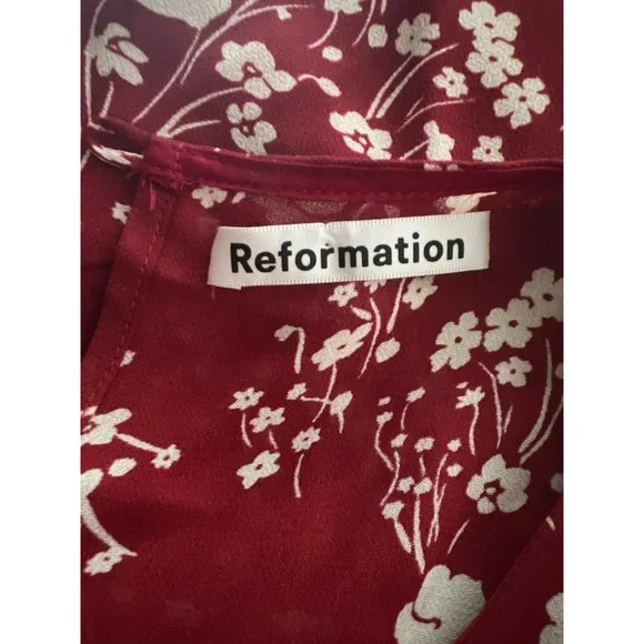 Reformation Romee Floral Mini Dress 4 - Picture 9 of 11